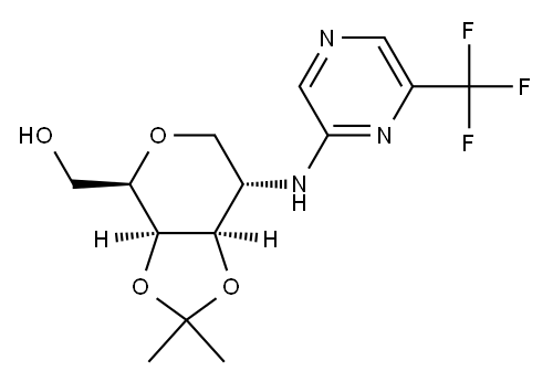 D-Galactitol, 1,5-anhydro-2-deoxy-3,4-O-(1-methylethylidene)-2-[[6-(trifluoromethyl)-2-pyrazinyl]amino]-|