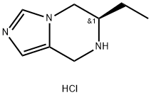 (R)-6-乙基-5,6,7,8-四氢咪唑并[1,5-A]吡嗪盐酸盐 结构式