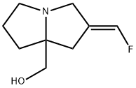 (E)-(2-(Fluoromethylene)tetrahydro-1H-pyrrolizin-7a(5H)-yl)methanol Struktur