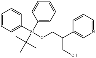 3-((叔丁基二苯基甲硅烷基)氧基)-2-(吡啶-3-基)丙-1-醇 结构式