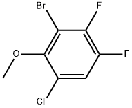 3-Bromo-1-chloro-4,5-difluoro-2-methoxy-benzene 结构式