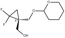 ((1S)-2,2-二氟-1-((四氢-2H-吡喃-2-基)氧基)甲基)环丙基)甲醇, 2875129-59-0, 结构式