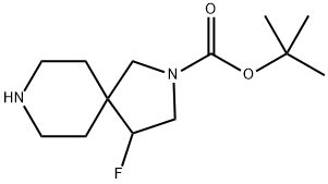 4-氟-2,8-二氮杂螺[4.5]癸-2-羧酸叔丁酯 结构式