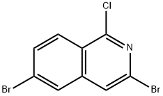 3,6-dibromo-1-chloroisoquinoline Structure