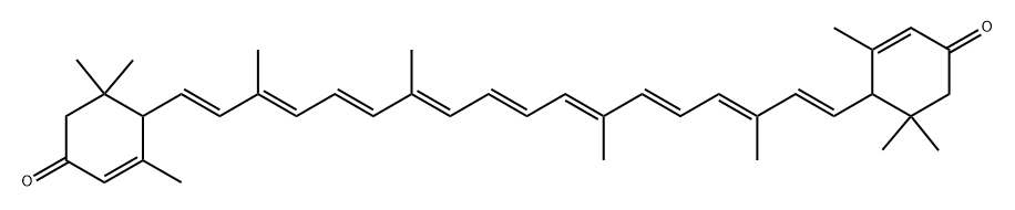 e,e-Carotene-3,3'-dione Struktur