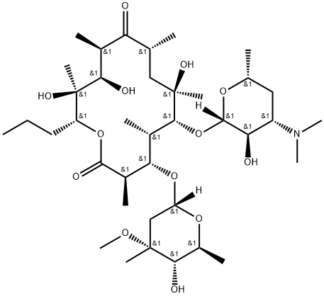 13-Desethyl-13-propyl-Erythromycin A Structure