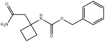 benzyl 1-(2-amino-2-oxoethyl)cyclobutylcarbamate Struktur