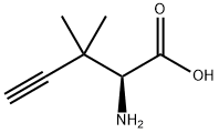 (S)-2-Amino-3,3-dimethylpent-4-ynoic acid Struktur