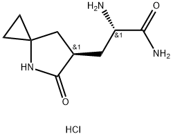 (S)-2-氨基-3-((R)-5-氧代-4-氮杂螺[2.4]庚-6-基)丙酰胺盐酸盐, 2892290-69-4, 结构式
