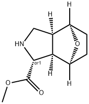 rel-Methyl (1R,3aS,4R,7S,7aR)-octahydro-1H-4,7-epoxyisoindole-1-carboxylate Struktur