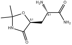 (S)-2-Amino-3-((S)-2,2-dimethyl-4-oxooxazolidin-5-yl)propanamide Struktur