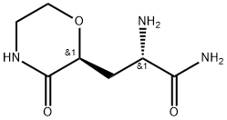 (S)-2-Amino-3-((S)-3-oxomorpholin-2-yl)propanamide Struktur