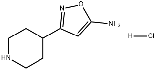 3-(Piperidin-4-yl)isoxazol-5-amine hydrochloride Struktur