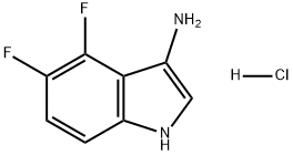 4,5-Difluoro-1H-indol-3-amine hydrochloride Struktur
