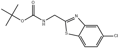 tert-Butyl ((5-chlorobenzo[d]thiazol-2-yl)methyl)carbamate Struktur
