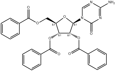 4-Amino-1-(2-O,3-O,5-O-tribenzoyl-β-D-ribofuranosyl)-1,3,5-triazin-2(1H)-one Structure