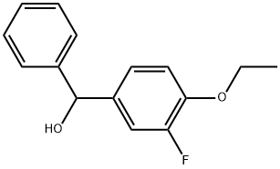 (4-ethoxy-3-fluorophenyl)(phenyl)methanol Struktur