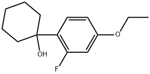 1-(4-ethoxy-2-fluorophenyl)cyclohexanol Struktur