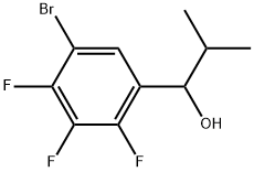 1-(5-bromo-2,3,4-trifluorophenyl)-2-methylpropan-1-ol Struktur