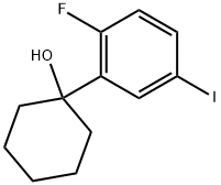 1-(2-fluoro-5-iodophenyl)cyclohexanol Struktur