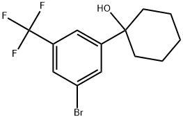 1-(3-bromo-5-(trifluoromethyl)phenyl)cyclohexanol Structure