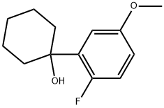 1-(2-fluoro-5-methoxyphenyl)cyclohexanol Struktur