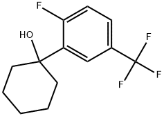 1-(2-fluoro-5-(trifluoromethyl)phenyl)cyclohexanol Struktur