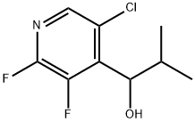 1-(5-chloro-2,3-difluoropyridin-4-yl)-2-methylpropan-1-ol Struktur