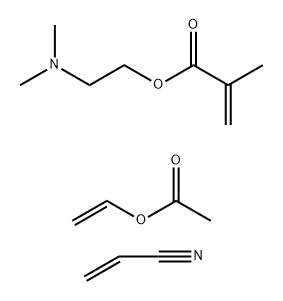 Vinyl acetate-Acrylonitrile-Dimethylaminoethyl methacrylate copolymer Struktur