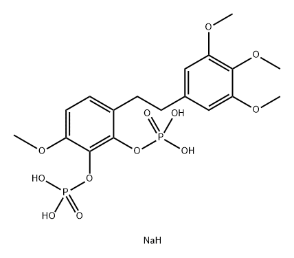 Combretastatin A-1 di-O-phosphate tetra-sodium salt Structure