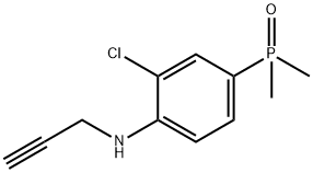 (3-氯-4-(丙-2-炔-1-基氨基)苯基)二甲基氧化膦,2903923-15-7,结构式
