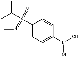 (4-(N-Methylpropan-2-ylsulfonimidoyl)phenyl)boronic acid Struktur