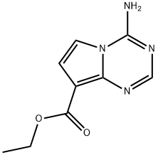 Ethyl 4-aminopyrrolo[1,2-a][1,3,5]triazine-8-carboxylate Struktur