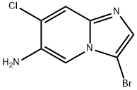 3-溴-7-氯咪唑并[1,2-A]吡啶-6-胺, 2910928-78-6, 结构式