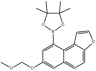 萘并[2,1-B]呋喃,7-(甲氧基甲氧基)-9-(4,4,5,5-四甲基-1,3,2-二氧硼杂环戊烷-2-基) 结构式