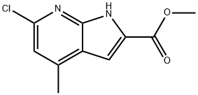 6-氯-4-甲基-1H-吡咯并[2,3-B]吡啶-2-羧酸甲酯, 2918815-60-6, 结构式