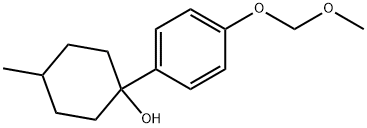 1-(4-(methoxymethoxy)phenyl)-4-methylcyclohexanol Struktur
