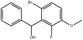 (6-bromo-2-fluoro-3-methoxyphenyl)(phenyl)methanol Struktur