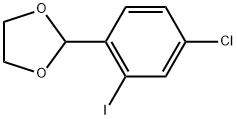 2-(4-chloro-2-iodophenyl)-1,3-dioxolane Struktur