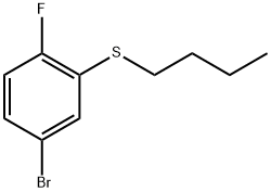 (5-bromo-2-fluorophenyl)(butyl)sulfane Struktur