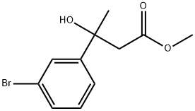 methyl 3-(3-bromophenyl)-3-hydroxybutanoate Struktur