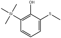 2-(methylthio)-6-(trimethylsilyl)phenol Struktur