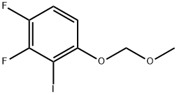 1,2-difluoro-3-iodo-4-(methoxymethoxy)benzene Struktur