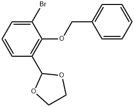 2-(2-(benzyloxy)-3-bromophenyl)-1,3-dioxolane Struktur
