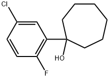 1-(5-chloro-2-fluorophenyl)cycloheptanol Struktur