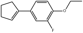 4-(cyclopent-1-en-1-yl)-1-ethoxy-2-fluorobenzene Struktur