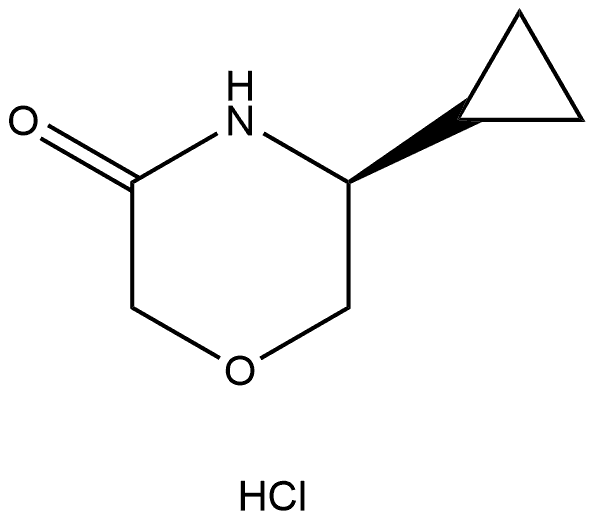 (S)-5-cyclopropylmorpholin-3-one hydrochloride
