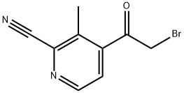 4-(2-Bromoacetyl)-3-methylpicolinonitrile Struktur