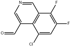 5-Chloro-7,8-difluoroisoquinoline-4-carbaldehyde Struktur