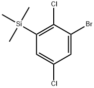 (3-bromo-2,5-dichlorophenyl)trimethylsilane Struktur